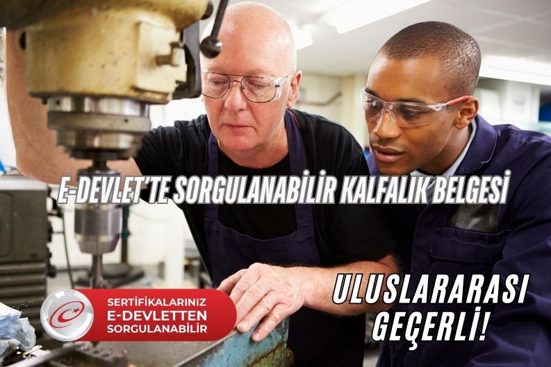 e devlette sorgulanabilir kalfalik belgesi